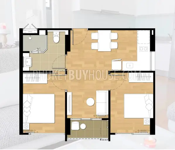 BAN4183: Spacious apartment in Bang Tao area near Beach. Fotoğraf #2
