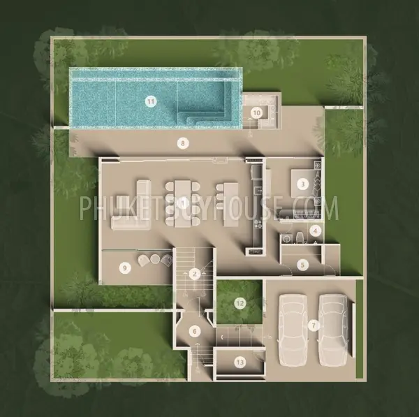 BAN7291: Five Bedroom Two Storey Villa in Bang Tao. Photo #27
