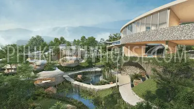 BAN7292: Three Bedroom Villa on the Hillside in Bang Tao. Fotoğraf #5