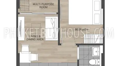 KTH21741: One Bedroom + Extra Room Apartment in Kathu area. 照片 #7