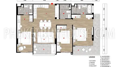 BAN21755: Great Three Bedroom Apartment in Bang Tao. 照片 #14
