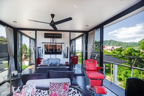 NAI4260: Luxury sea view villa with 7 bedrooms and pool in Nai Harn. Photo #36
