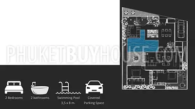 NAT21761: Two Bedroom Villa in Beautiful Location in Nai Thon area. Photo #11