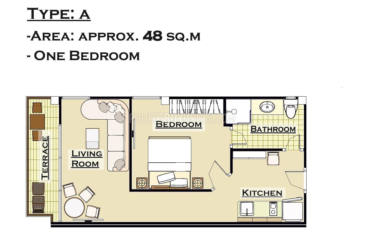 NAI4205: Апартаменты с одной отдельной спальней в пешей доступности до пляжа Най Харн. Фото #25