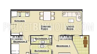 NAI4206: Two bedroom apartment with pool access. Photo #24