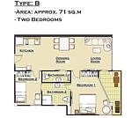NAI4206: Two bedroom apartment with pool access. Thumbnail #24