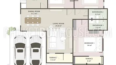 TAL21794: Three Bedroom House in Thalang Area. Photo #10
