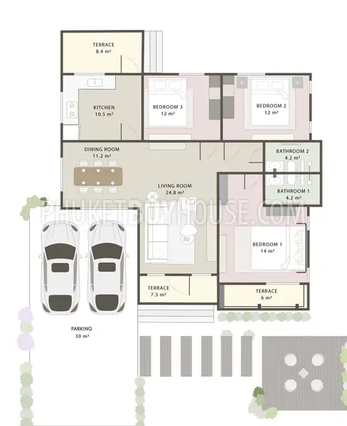 TAL21794: Three Bedroom House in Thalang Area. Photo #10