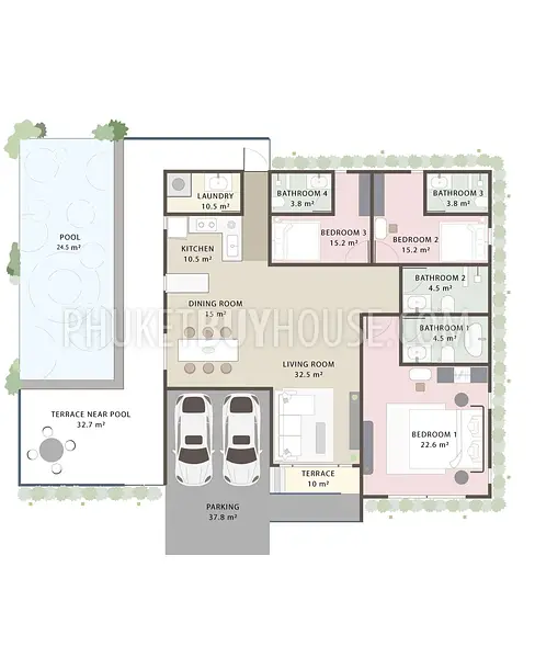 TAL21795: Private Pool Villa in Thalang. Photo #15