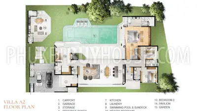 BAN21800: Four Bedroom Luxury Villa in Bang Tao. Fotoğraf #9