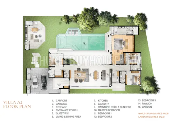 BAN21800: Four Bedroom Luxury Villa in Bang Tao. Photo #9