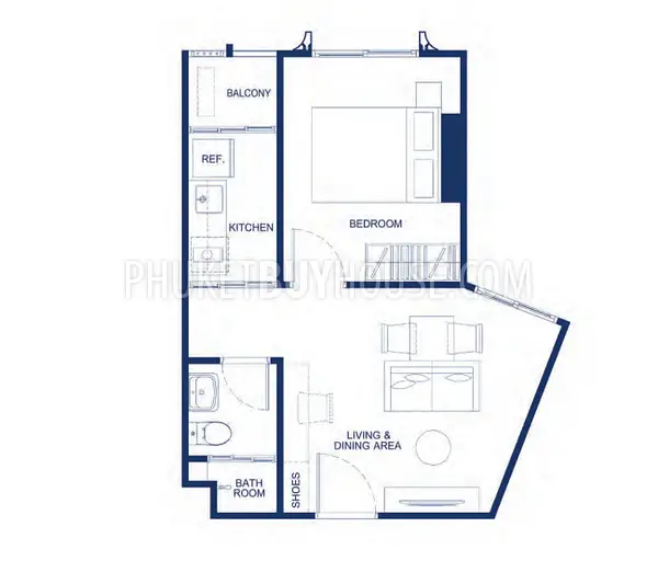 KTH21816: One Bedroom Apartment Close to Phuket Town. Photo #4