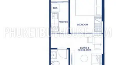 KTH21816: One Bedroom Apartment Close to Phuket Town. Photo #7