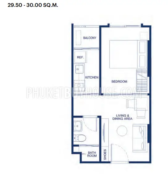 KTH21816: One Bedroom Apartment Close to Phuket Town. Photo #7
