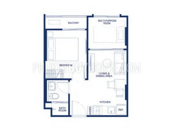 KTH21817: One Bedroom Apartment with Additional Room in Kathu. Photo #6