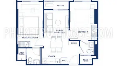 KTH21818: Two Bedroom Apartment in Kathu Area. Photo #6