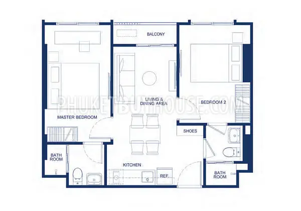 KTH21818: Two Bedroom Apartment in Kathu Area. Photo #6