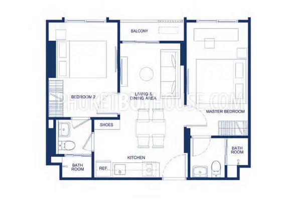 KTH21818: Two Bedroom Apartment in Kathu Area. Photo #2