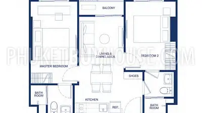 KTH21818: Two Bedroom Apartment in Kathu Area. Photo #4