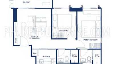 KTH21818: Two Bedroom Apartment in Kathu Area. Photo #3