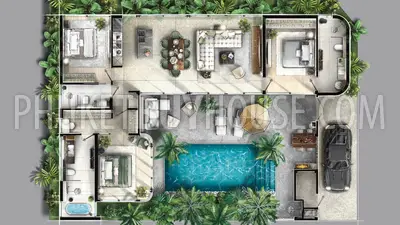 BAN7201: Family 3-Bedroom Pool Villa in Bang Tao. Photo #43