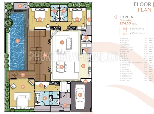 RAW21786: Three Bedroom Pool Villa in Rawai Area. 照片 #11