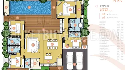 RAW21787: Four Bedroom Pool Villa in Rawai. Photo #18