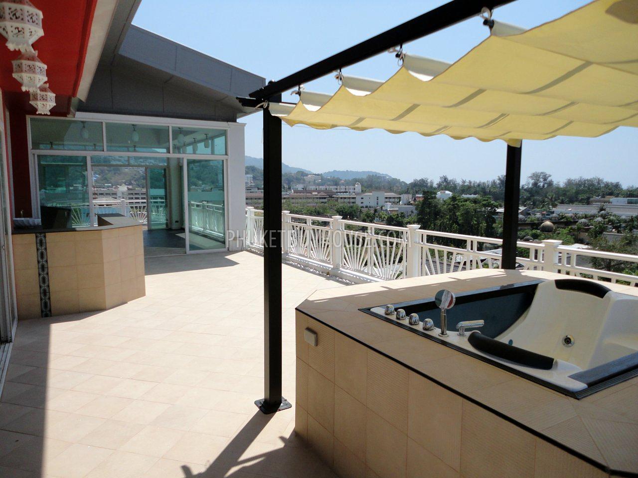 KAT4282: Роскошный пентхауз с джакузи на балконе, пляж Ката. Фото #30