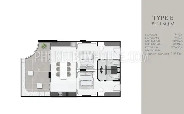 SUR21850: Stunning Luxury 2 Bedroom Condominium At Surin. Photo #6