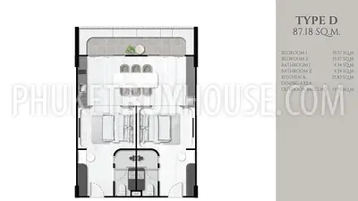 SUR21851: New 2 Bedroom Condominium At Surin. 照片 #4