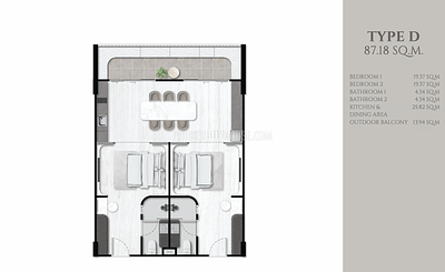 SUR21851: New 2 Bedroom Condominium At Surin. Photo #4