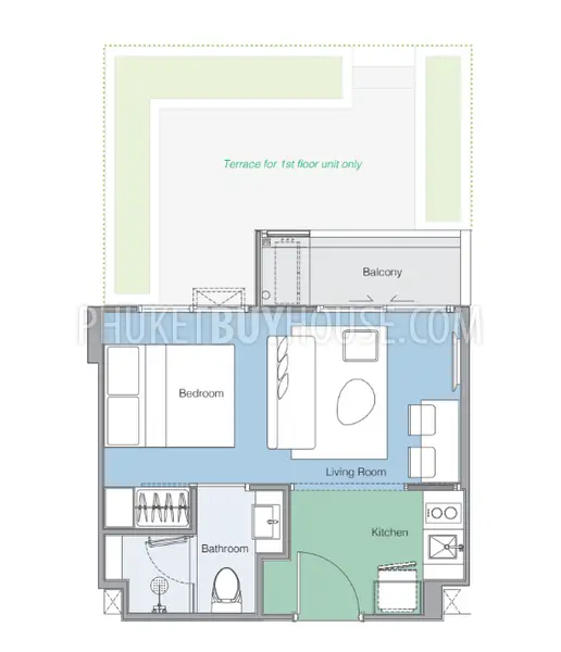 BAN21821: Studio Close to Bang Tao Beach. Photo #13
