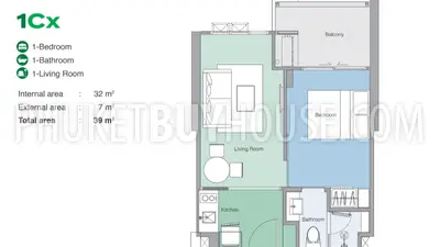 BAN21822: One Bedroom Apartment Not Far From Bang Tao Beach. Photo #14