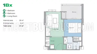 BAN21822: One Bedroom Apartment Not Far From Bang Tao Beach. 照片 #15
