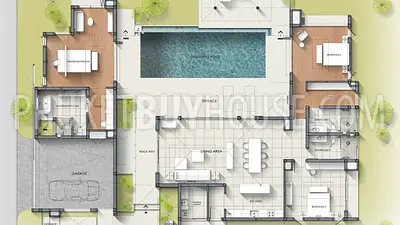 TAL21829: Three Bedroom Pool Villa in Thalang Area. Photo #2