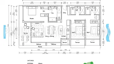 BAN21843: A Stunning 3 Bedroom Condominium In Bangtao. Photo #7