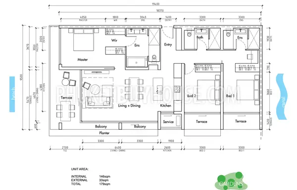 BAN21843: A Stunning 3 Bedroom Condominium In Bangtao. Photo #7