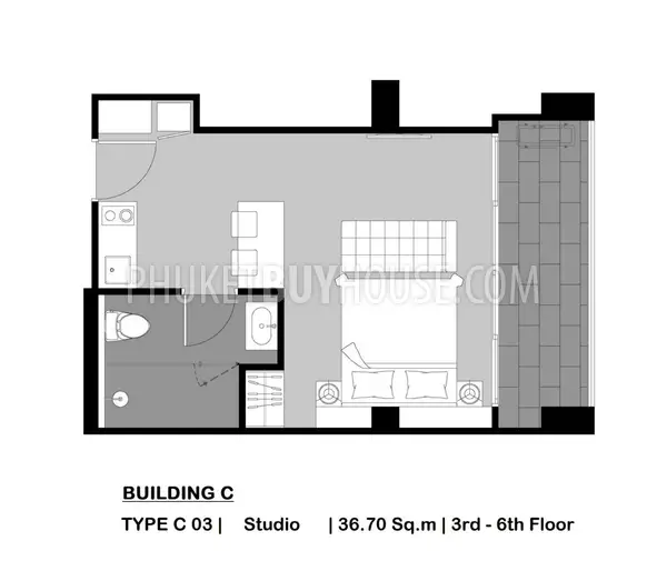 PAT4493: Studio for Sale in Patong. Photo #13