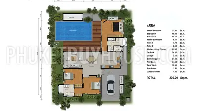 BAN4499: Large pool Villa with 3 Bedroom in BangTao. Photo #2