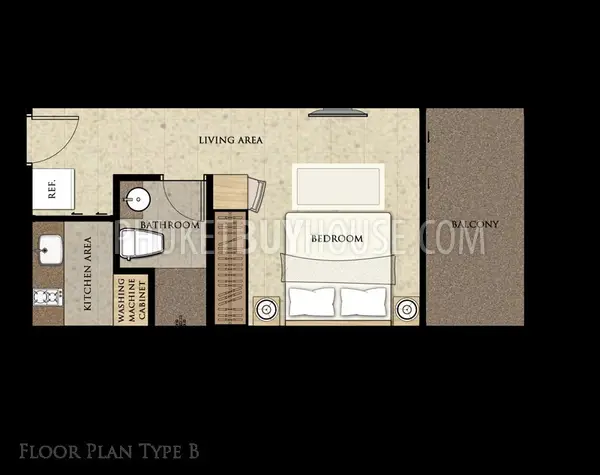 KAM4625: Studio apartment in Kamala. Photo #1