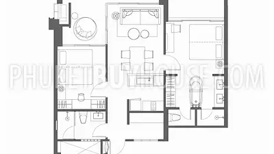 NAI4574: 2 Bedroom Apartment with Mountain views in Nai Harn. Fotoğraf #32