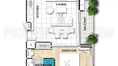 NAY4583: Unique investment condominium in Nai Yang. Fotoğraf #14