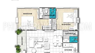 NAY4584: Gorgeous apartment in Thalang area not far from international airport. Photo #4