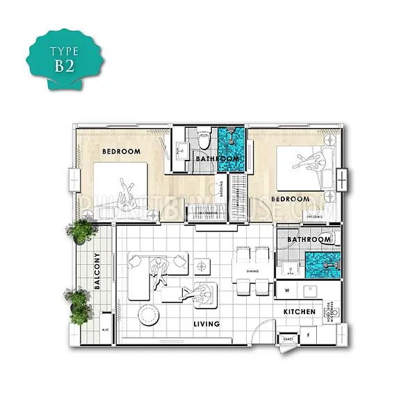 NAY4584: Gorgeous apartment in Thalang area not far from international airport. Photo #4