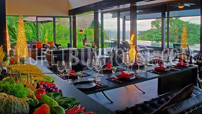 KAM4640: Contemporary art with an ultra–luxury design ocean front villa. Photo #46