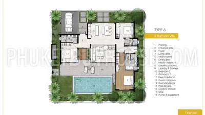 BAN4769: Beautiful & Peaceful Villas with Tropical Garden and Private pool near Bang Tao beach. Photo #12