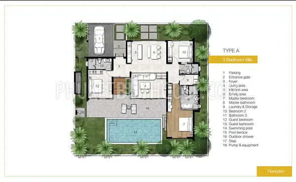 BAN4769: Beautiful & Peaceful Villas with Tropical Garden and Private pool near Bang Tao beach. Photo #12