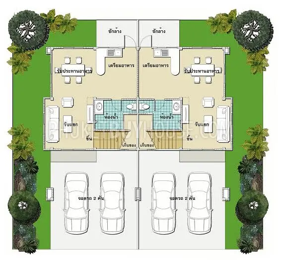 TAL4844: 3 Bedroom Town home in Paklok. Photo #2