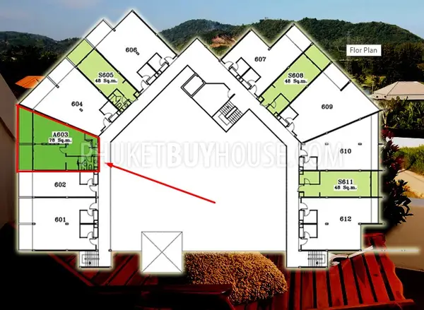 KTH4790: 2 bedroom fully furnished apartment in Kathu close to Golf club. Фото #9