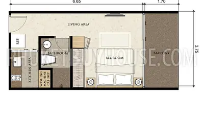KAM4791: Studio Apartment walking distance to the beach in Kamala. Photo #2